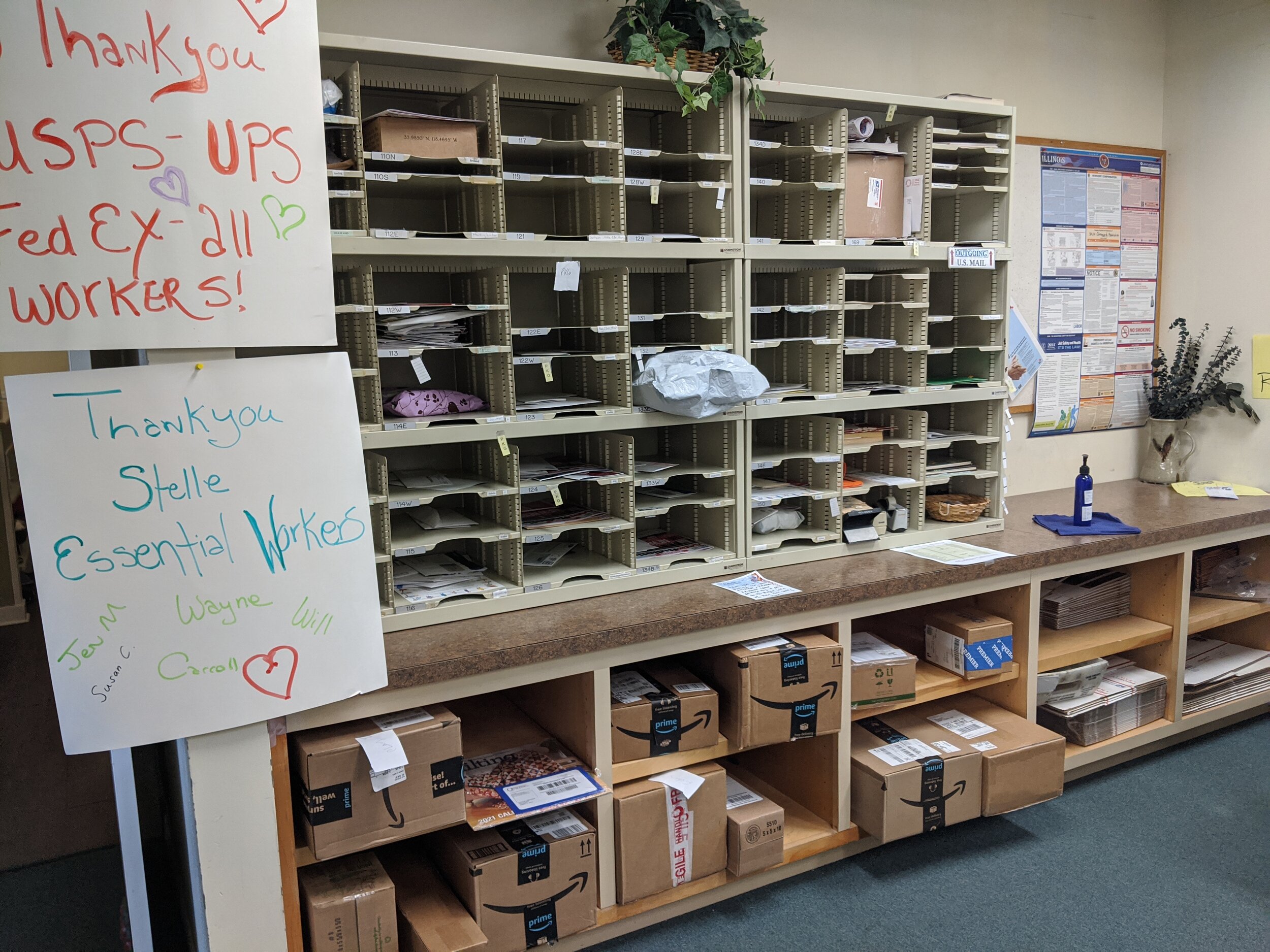 Mailroom in the Community Center