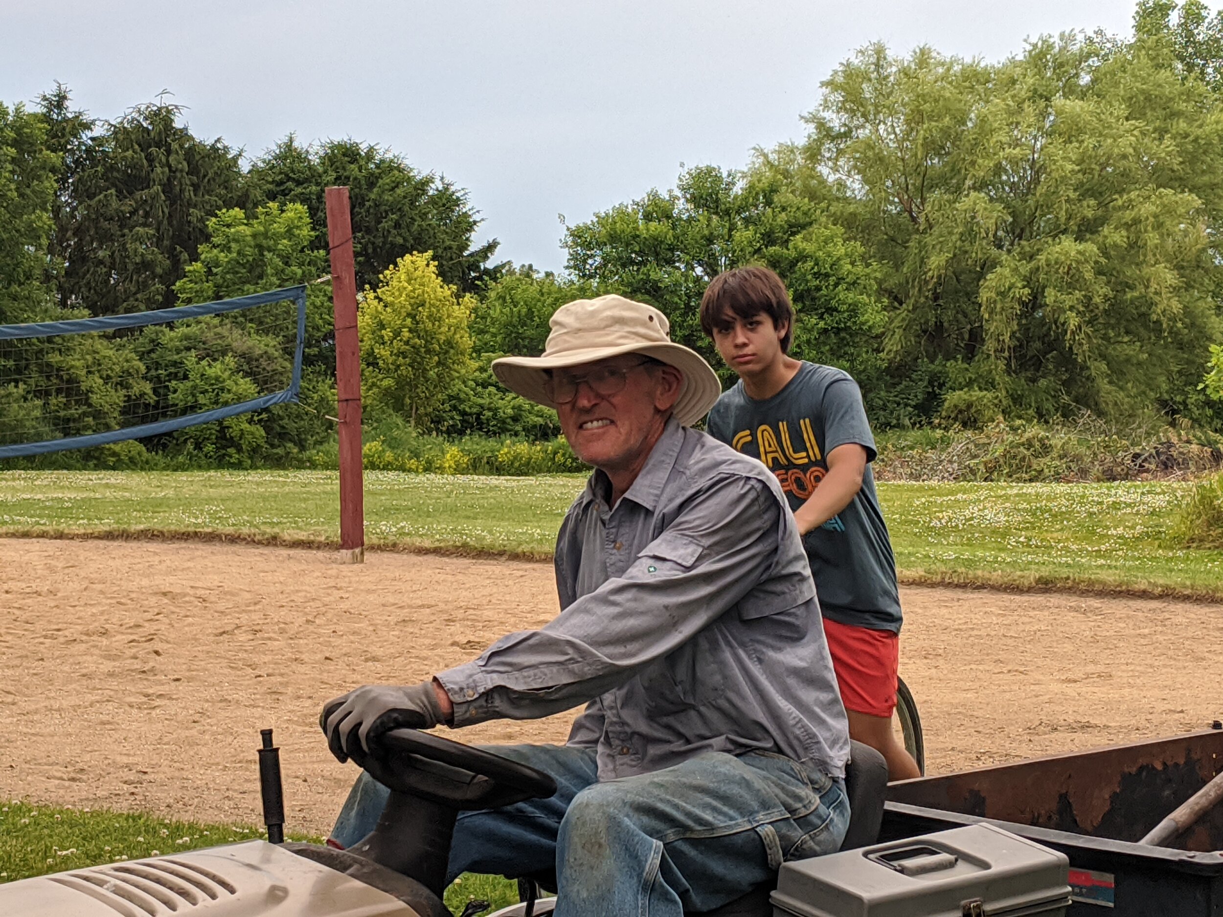 Wayne, Water Treatment Plant Operator. And Yes, That is a Volleyball Court