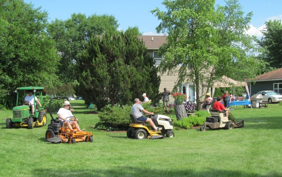 Annual Lawn Mower Tractor Race held on the 4th