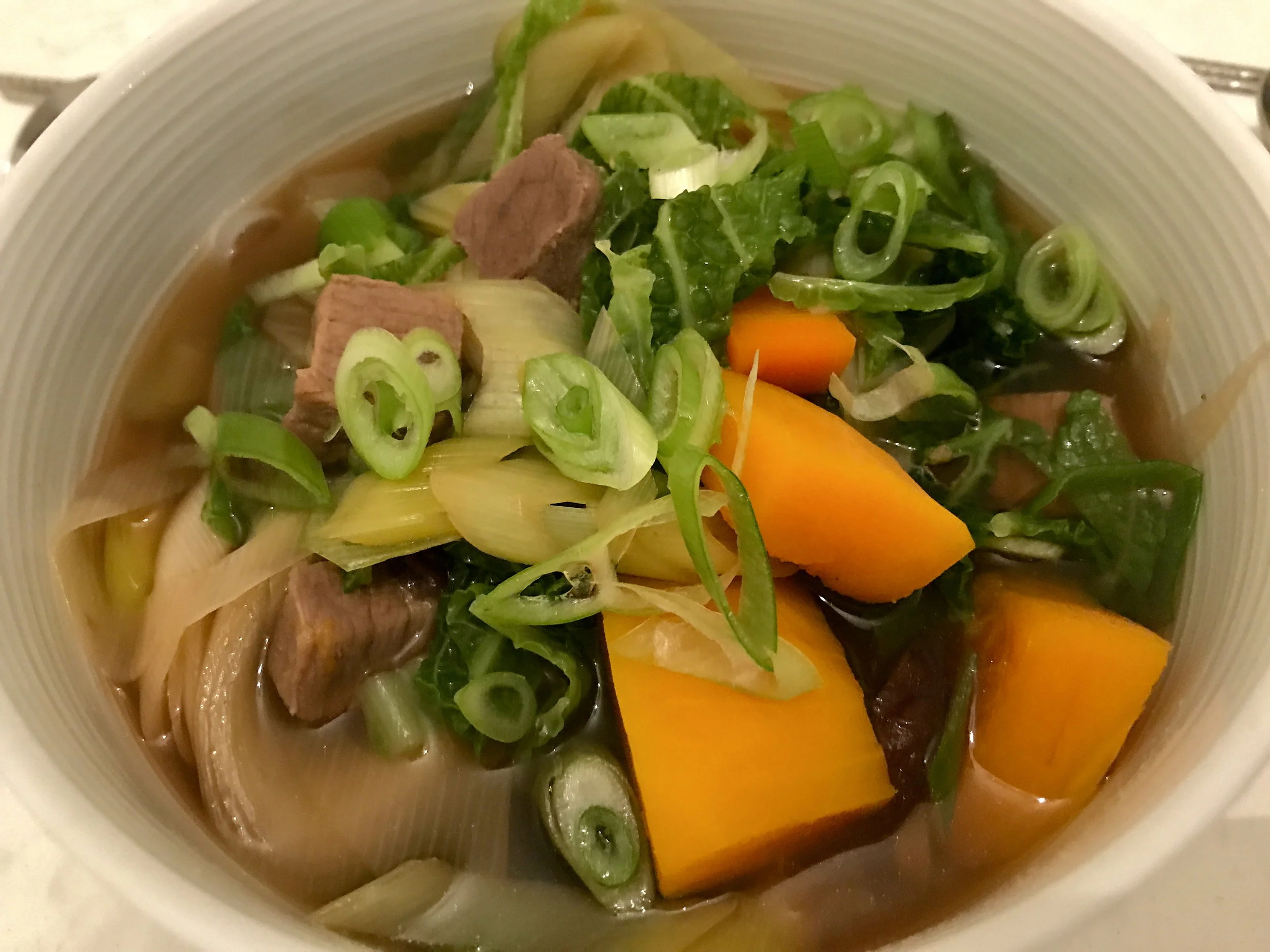 Kabocha-Udon Winter Stew