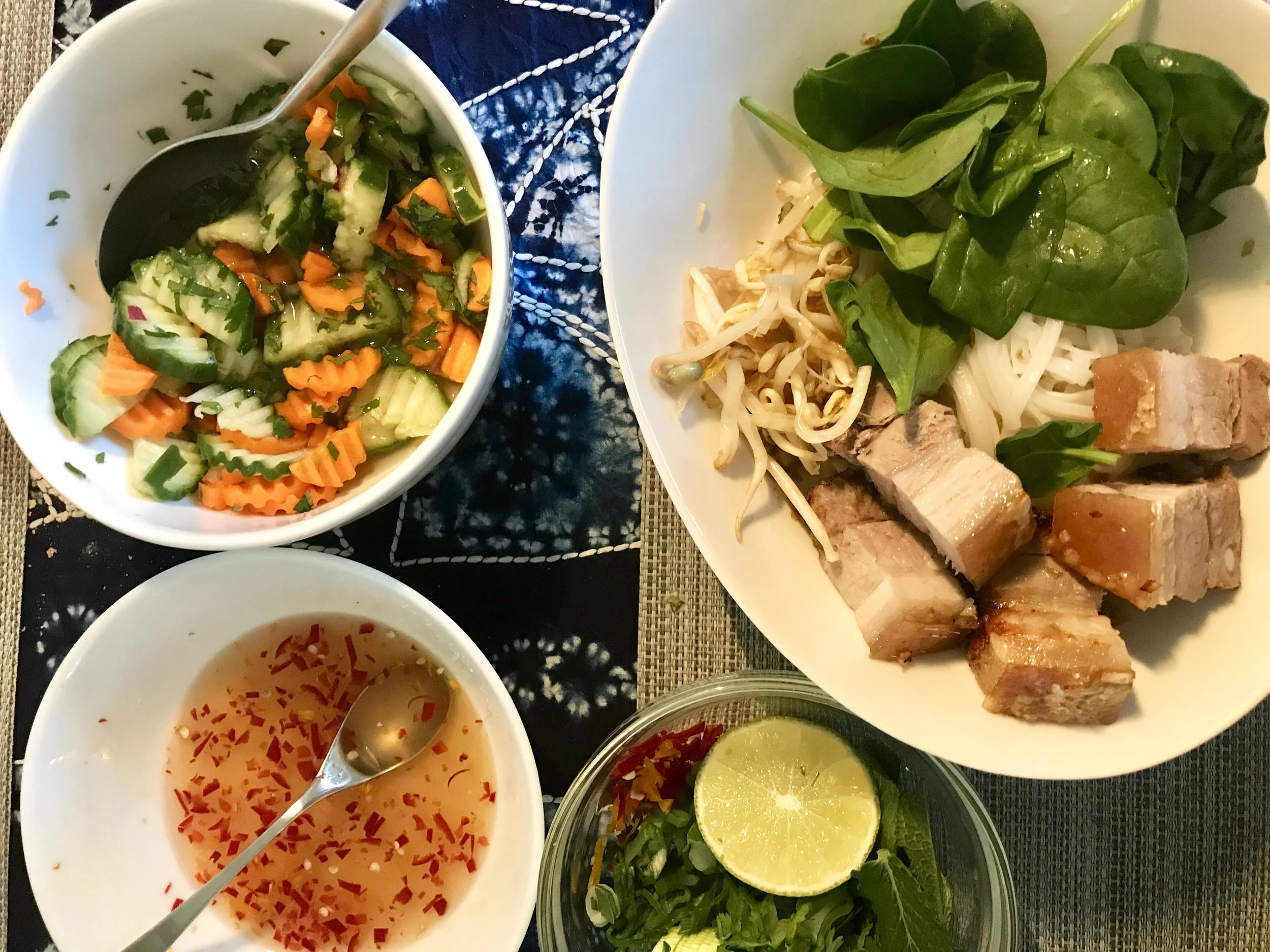 Bun Thit Quay (Vietnamese Pork Belly with Noodles)