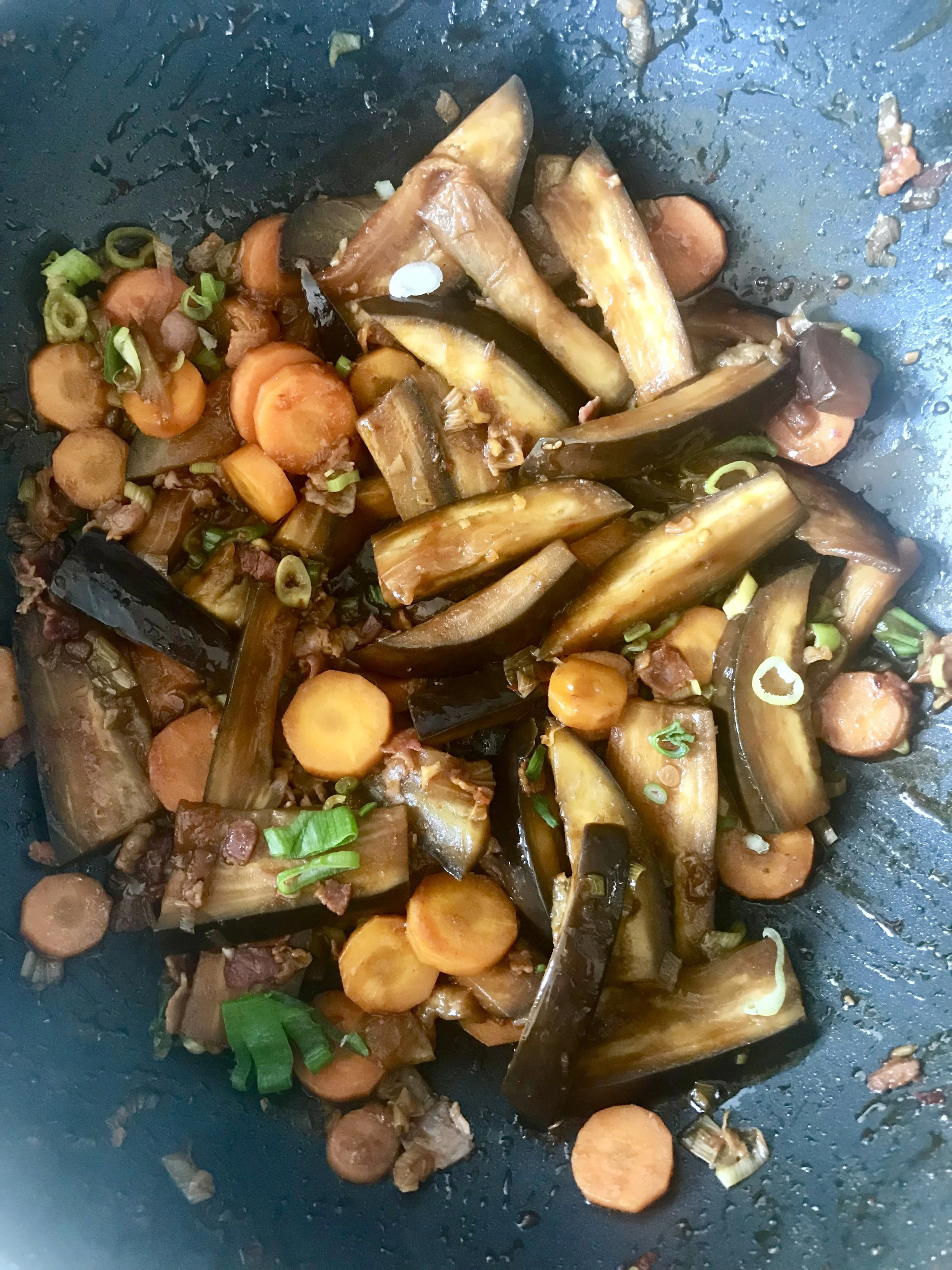 Spicy Eggplant with Pork Mince