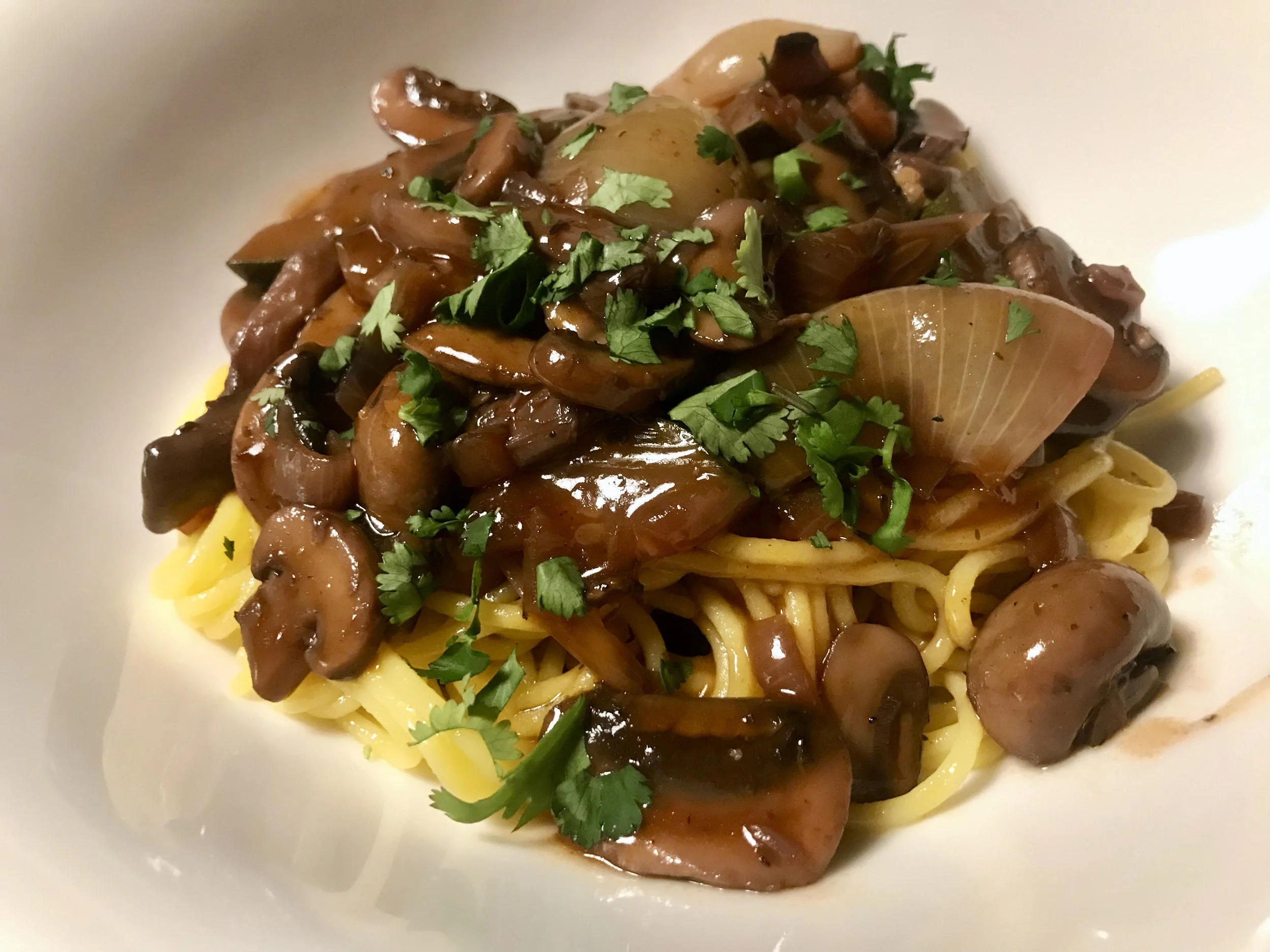 Mushroom Bourguignon