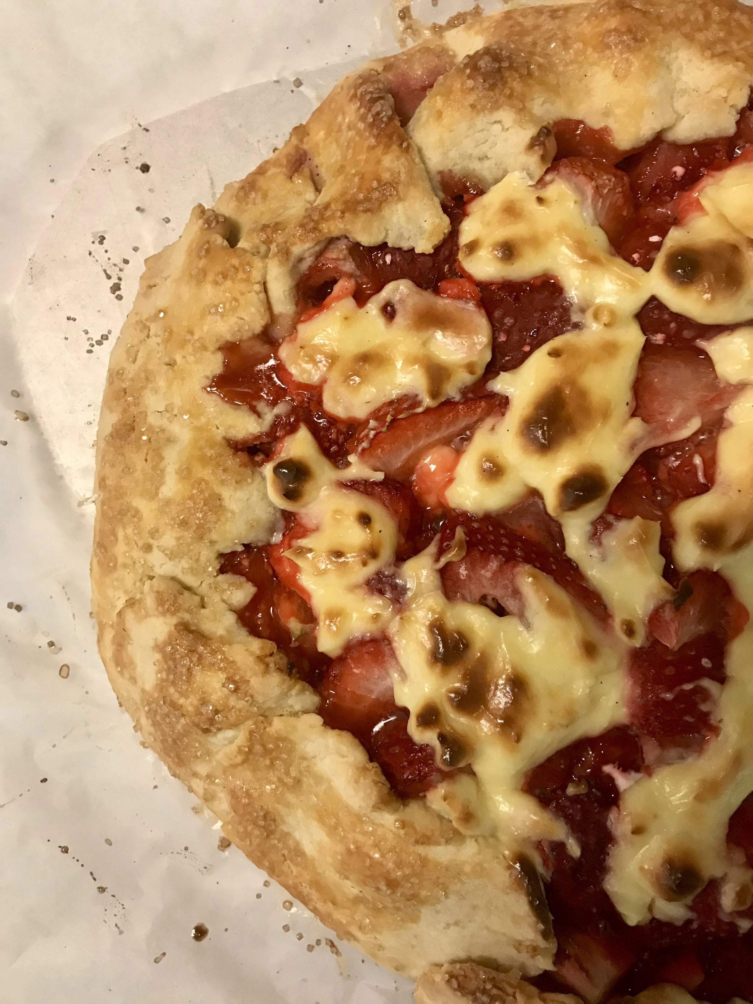 Strawberry Cheesecake Galette