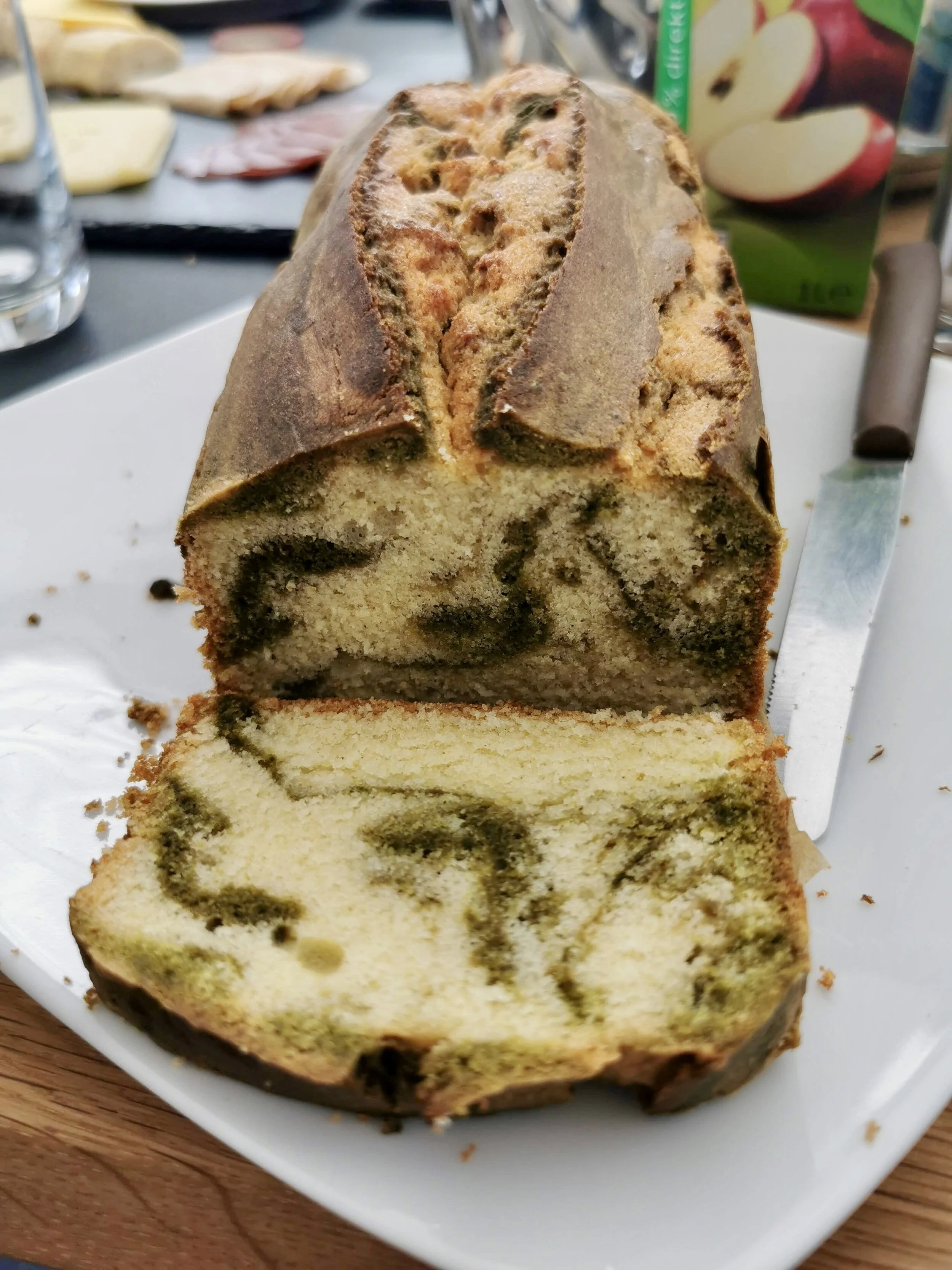 Matcha Marble Pound Cake