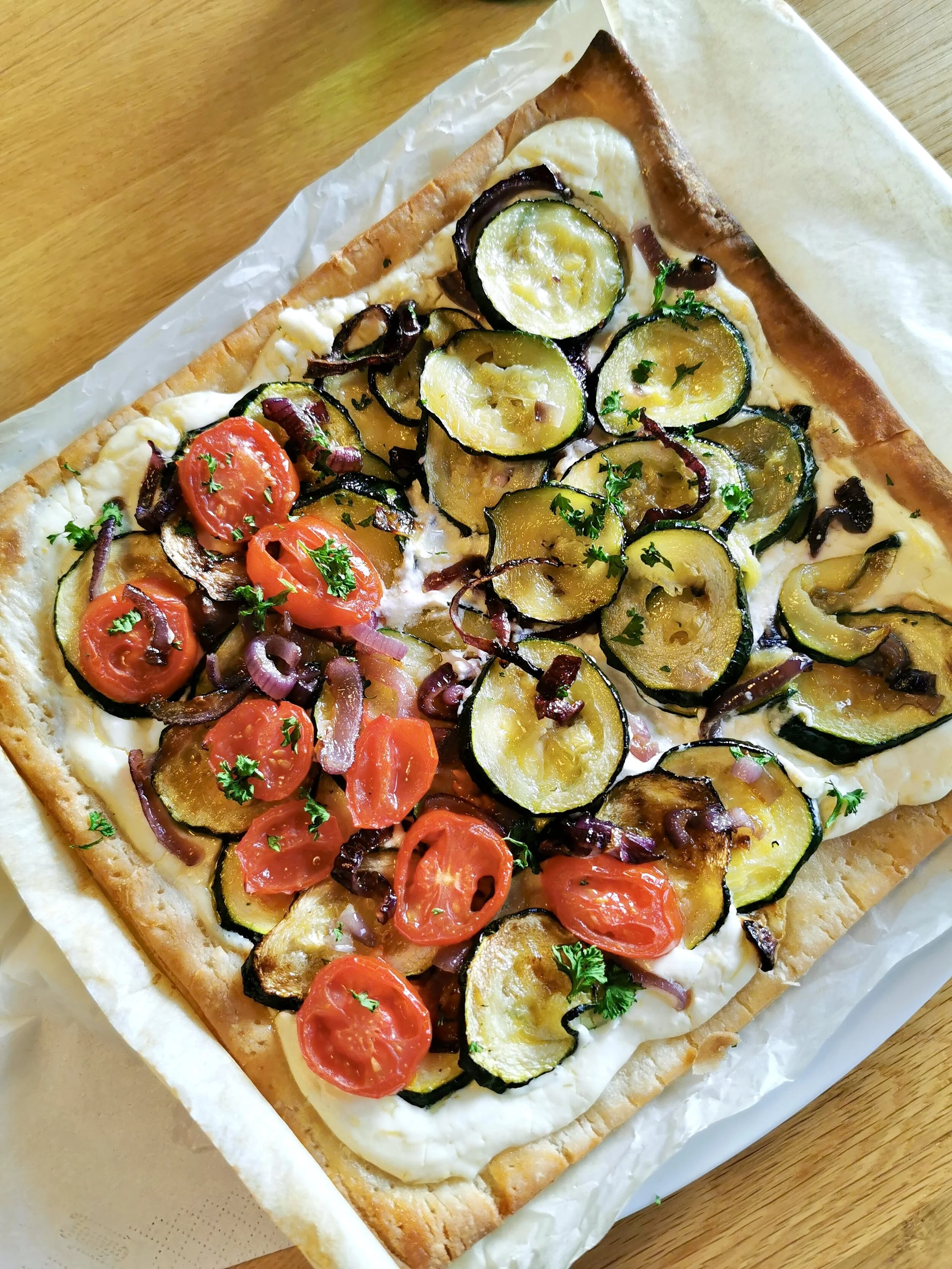 Caramelized Zucchini Tart