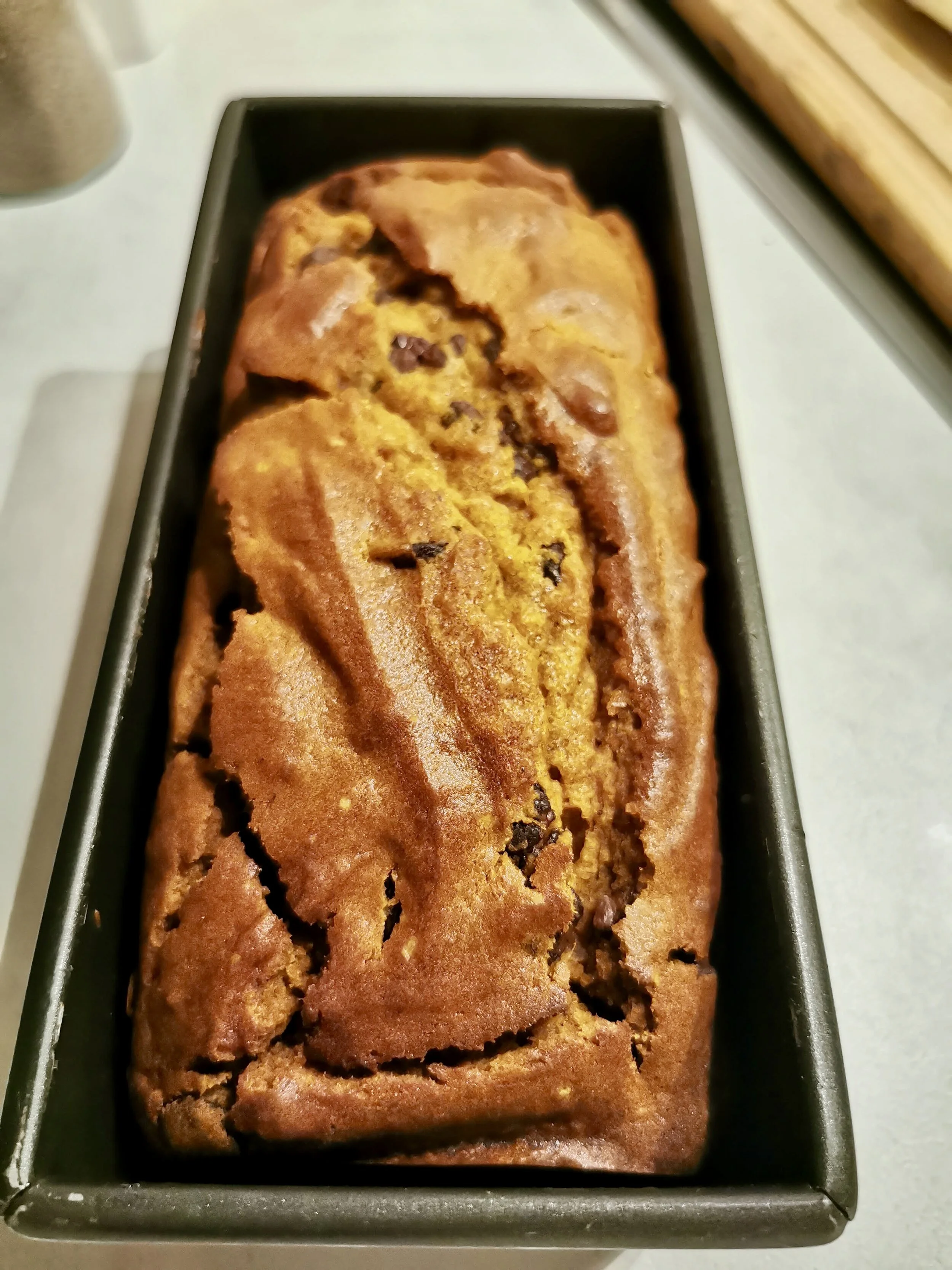 Pumpkin Bread with Chocolate Chips