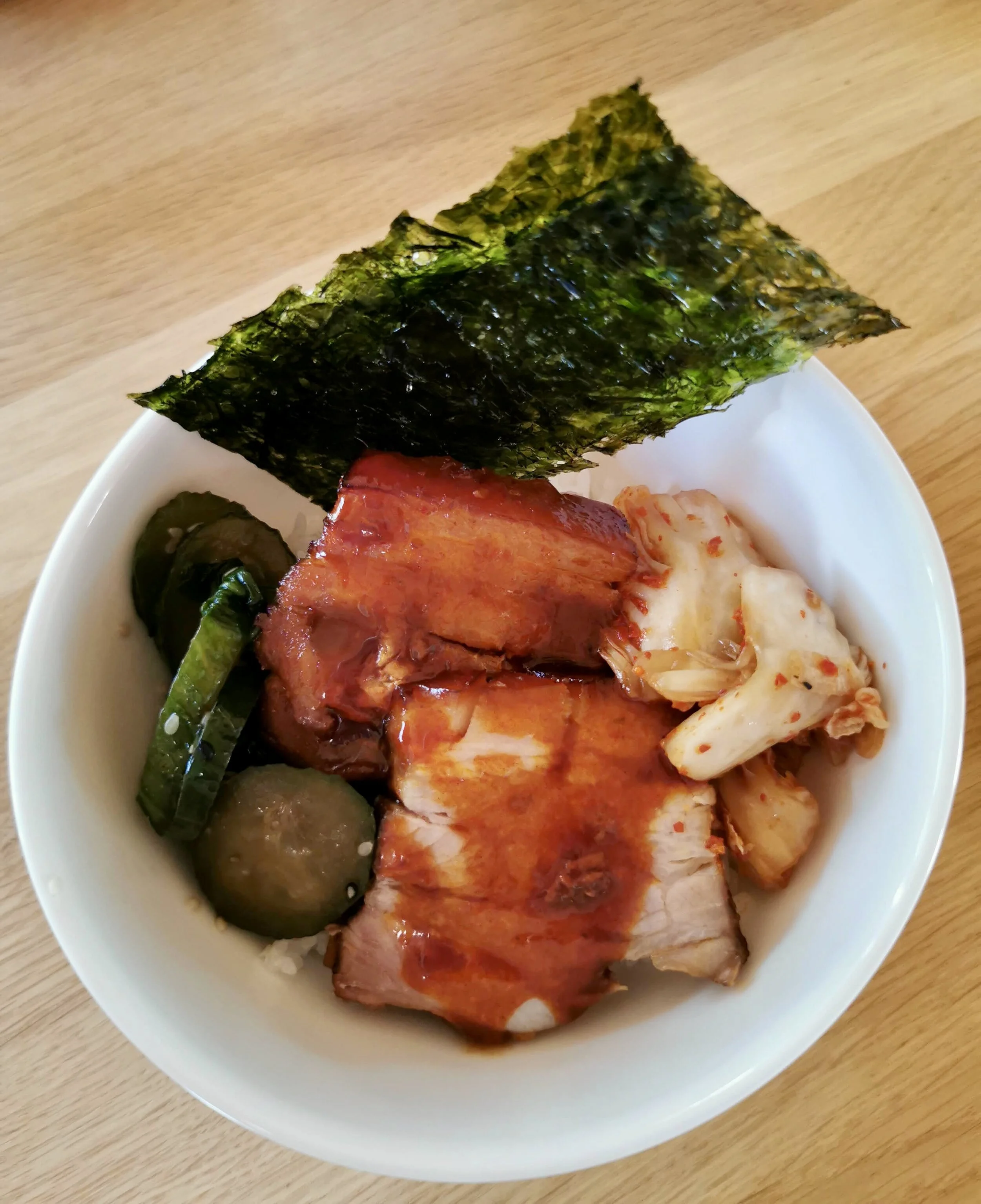 Slow Cooker Korean Flavored Pork Belly