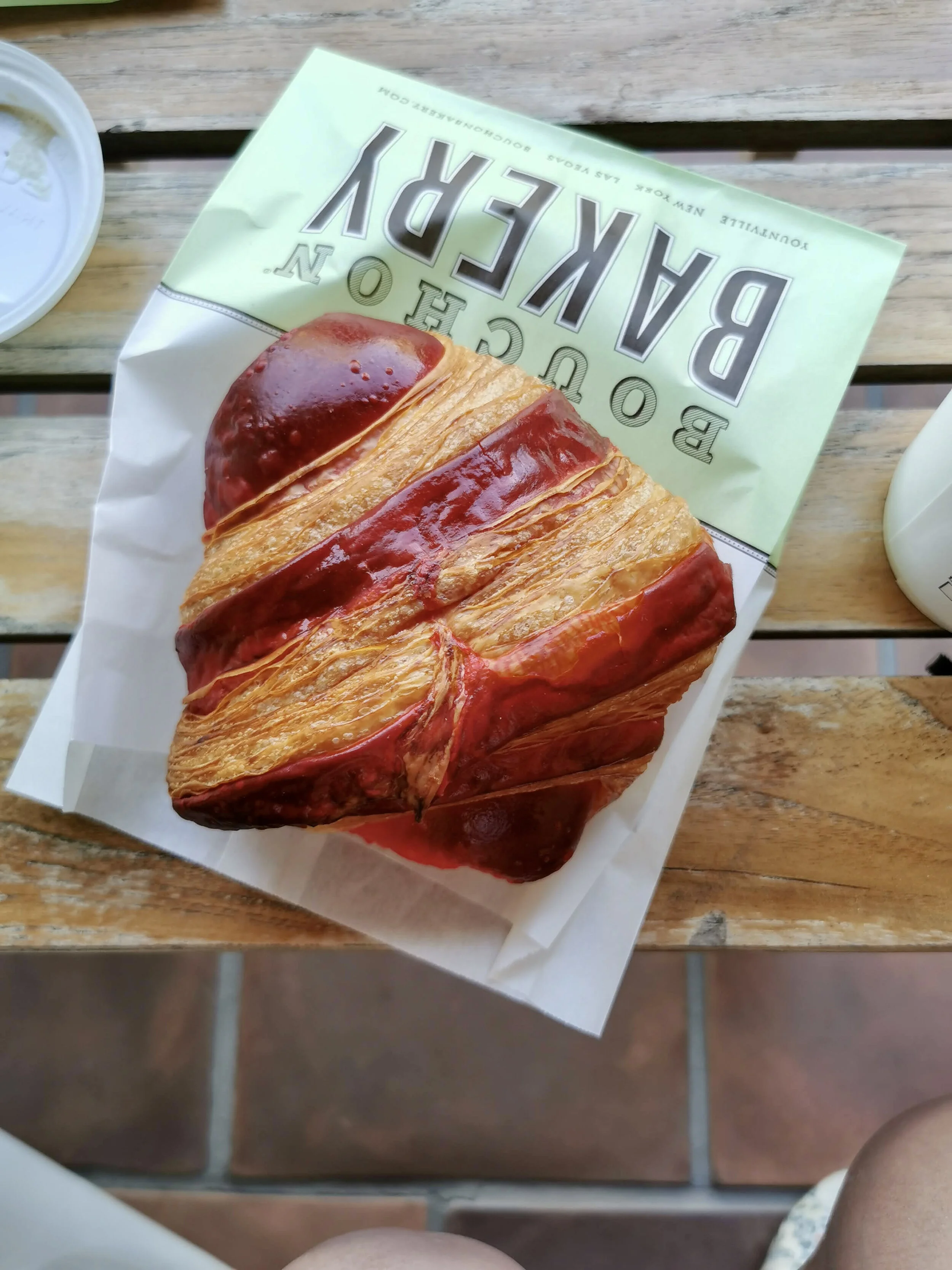 Strawberry Crossaint at Bouchon Bakery in Yountville