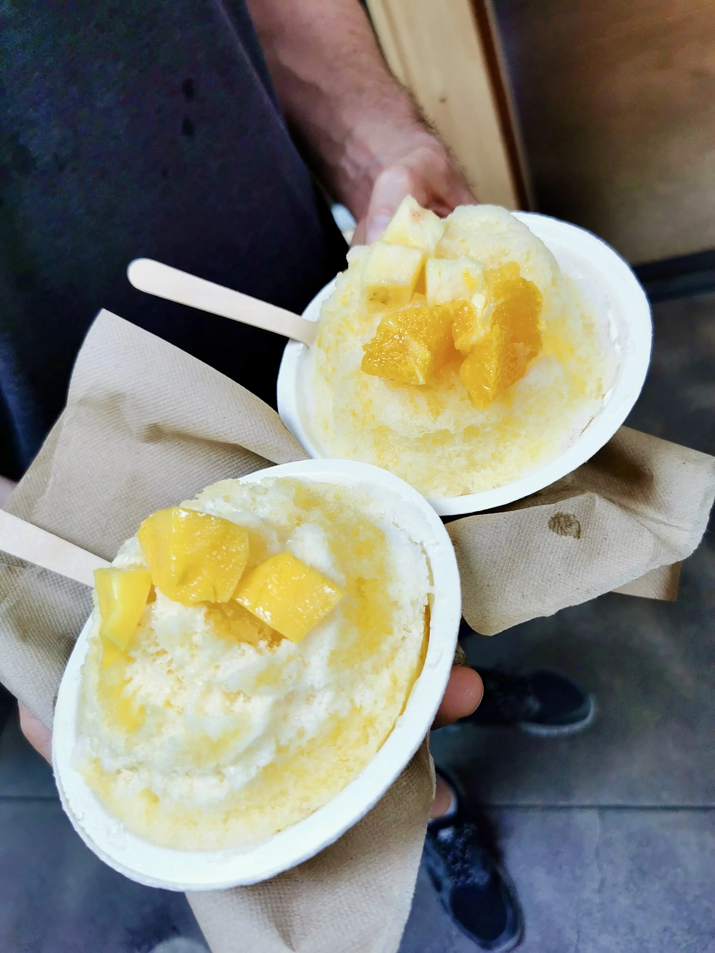 Shaved ice at Wailua Shave Ice in Portland