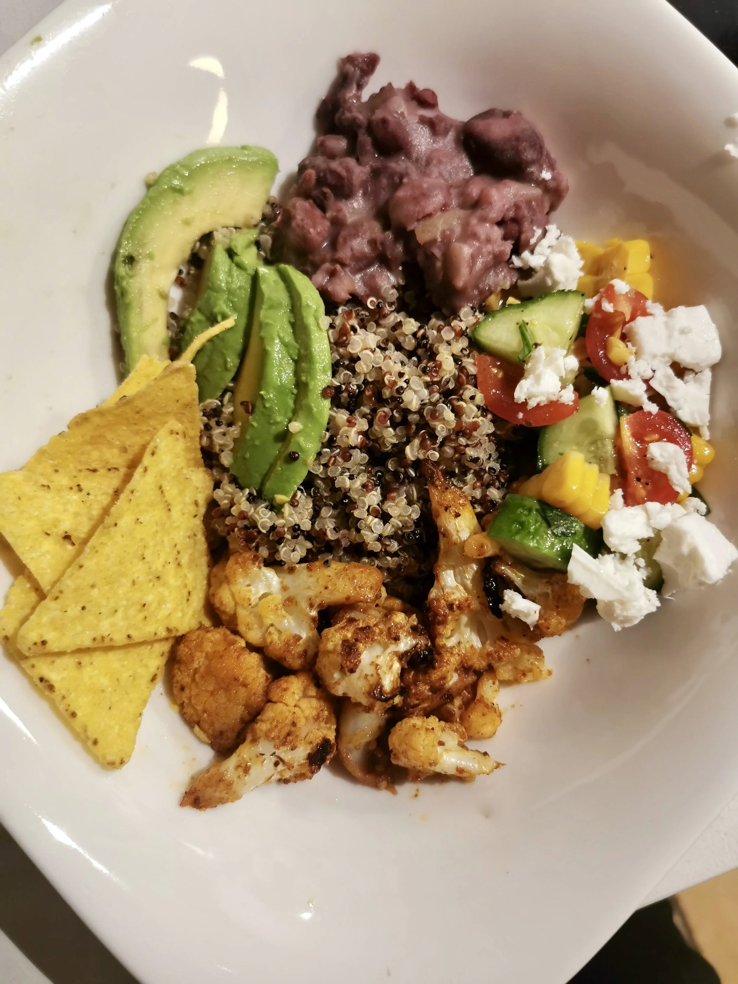 Roasted Cauliflower Burrito Bowls
