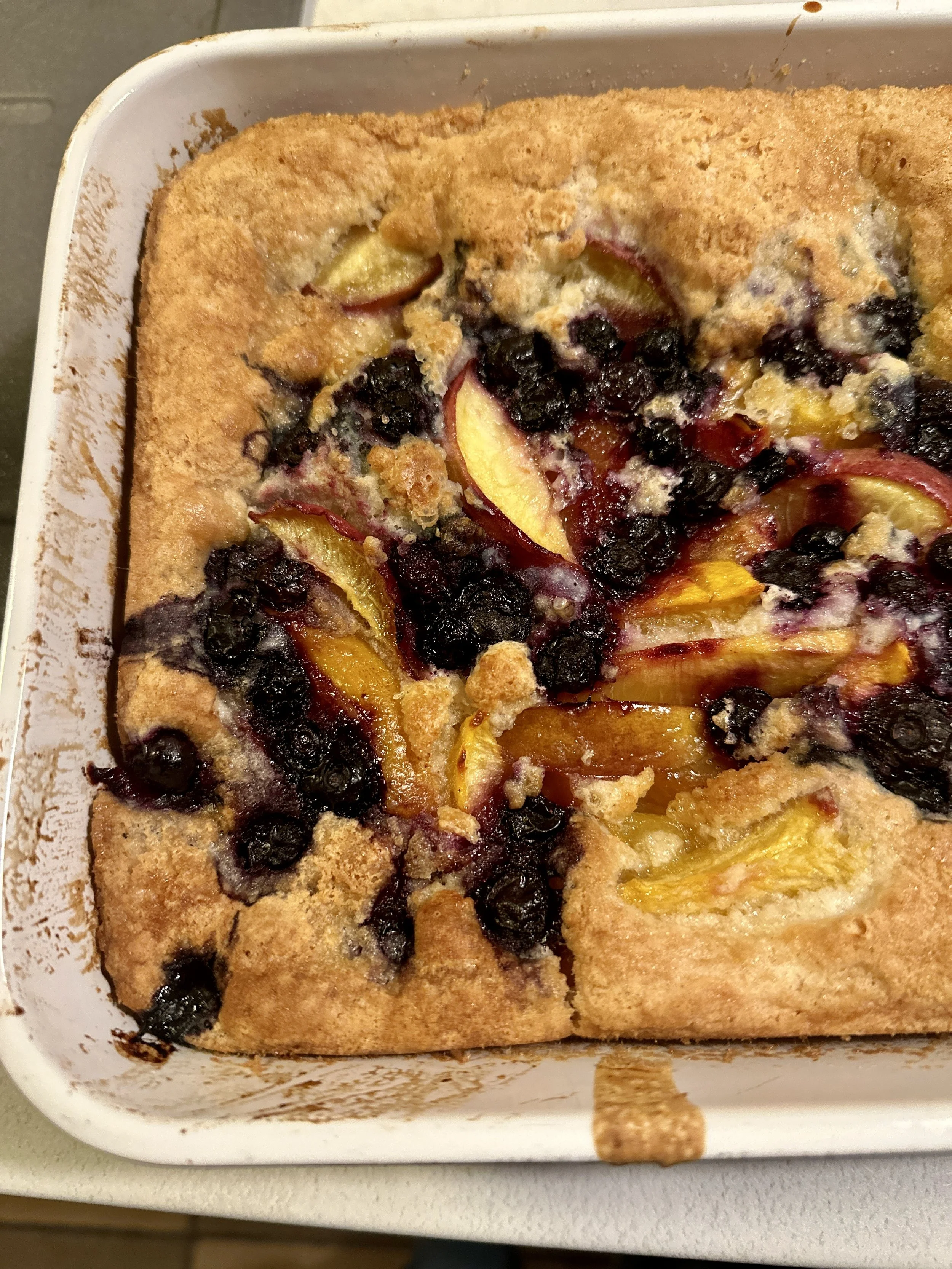 Nectarine Cobbler