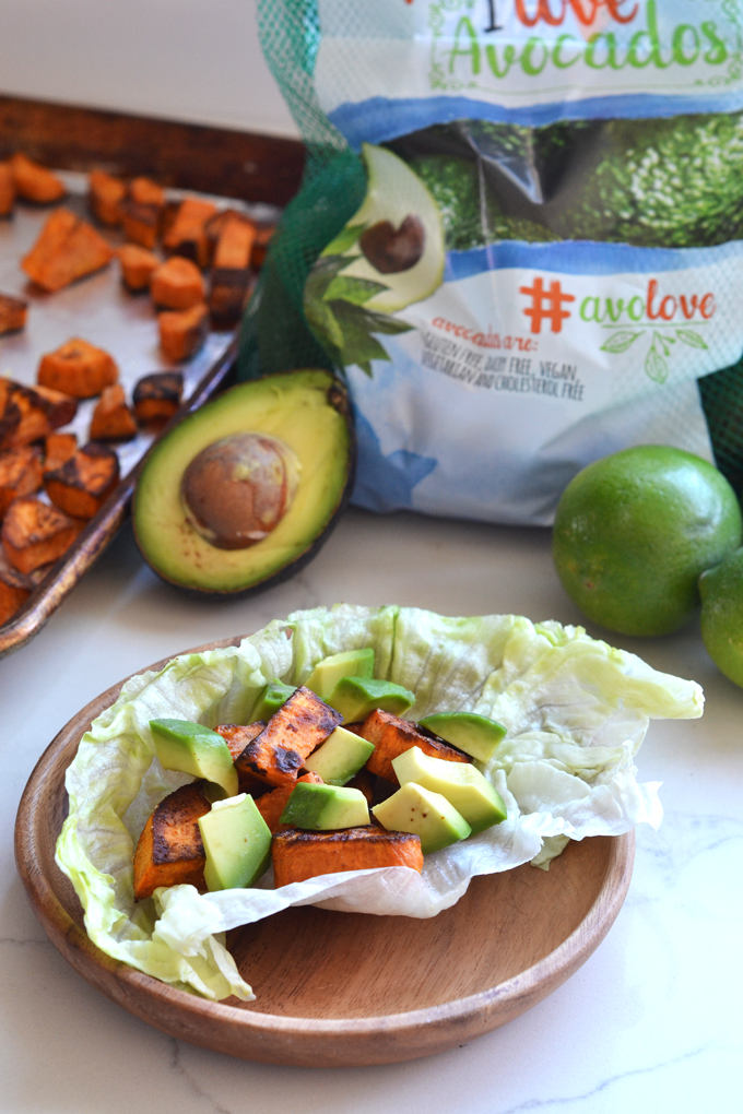 Celebrate Cinco De Mayo with Charred Cumin Sweet Potato & Avocado Tacos 