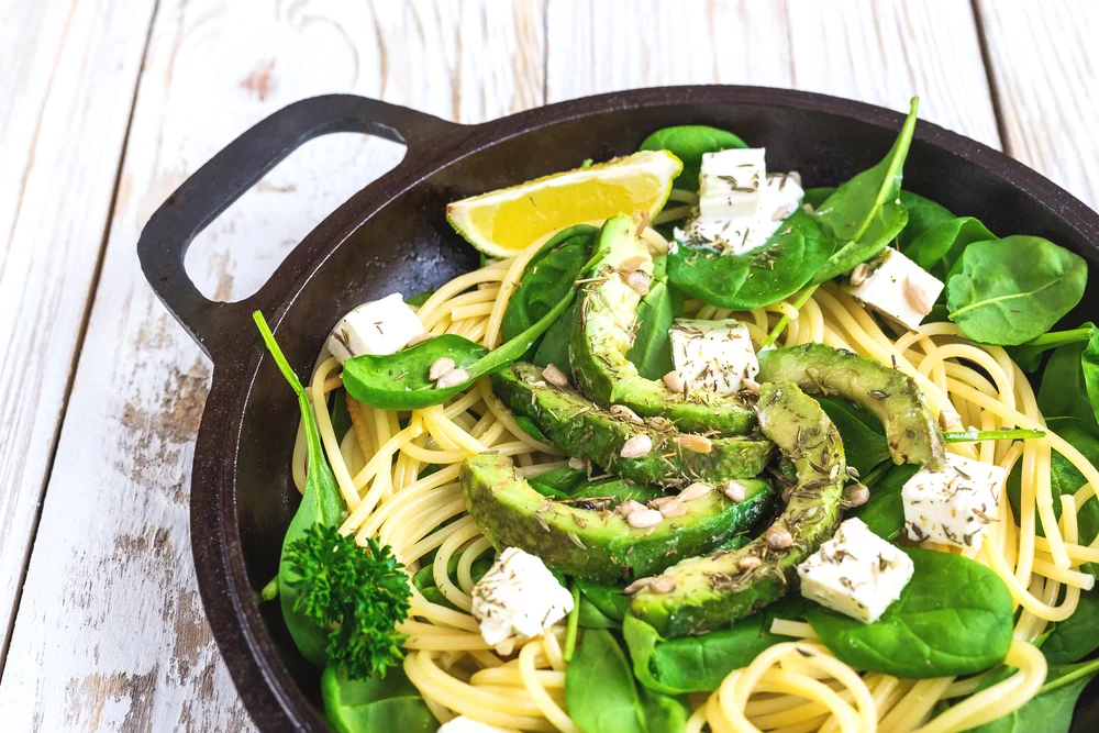 Avocado Fettuccine Pasta