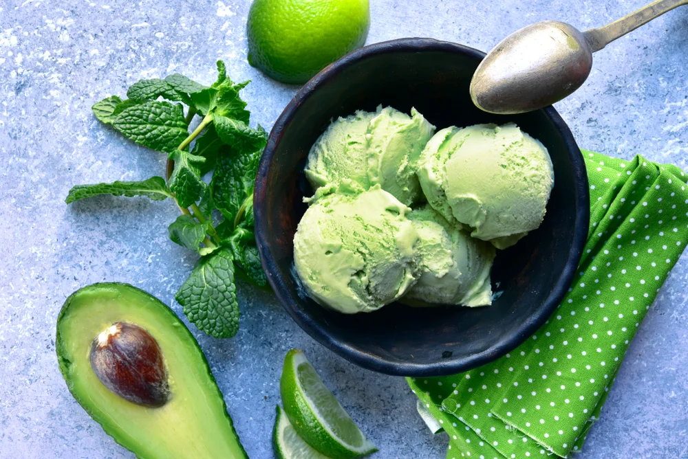 Vegan Avocado Mint Ice Cream