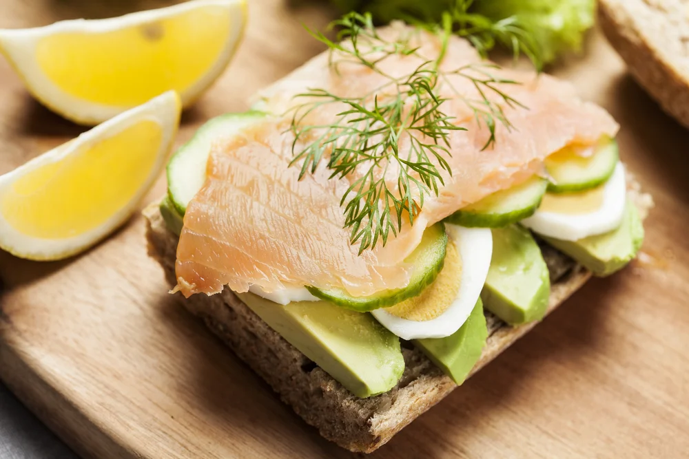 Avo Lox on Rye