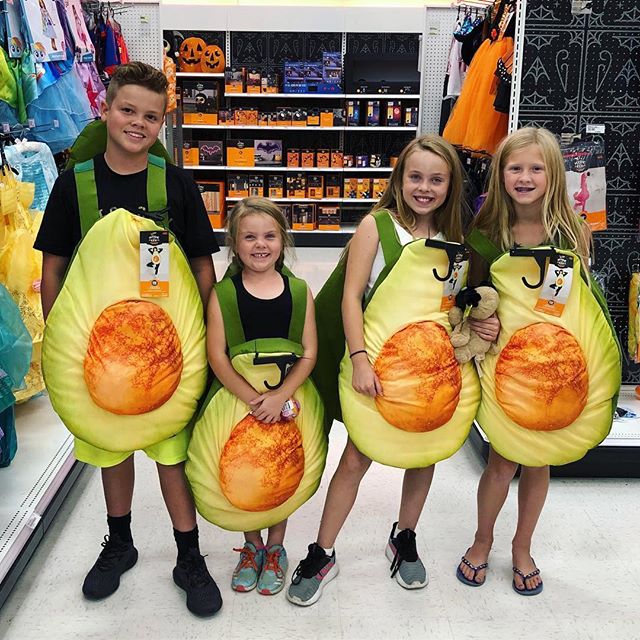 Who&rsquo;s ready for #Halloween?? 🥑🥑🥑🥑 #Repost @nataliebisme
・・・
Avocados- 4 for 5$ 😂🥑 Paige had the need for some retail therapy so off we went!  #targetrun #avocados #funnychildren