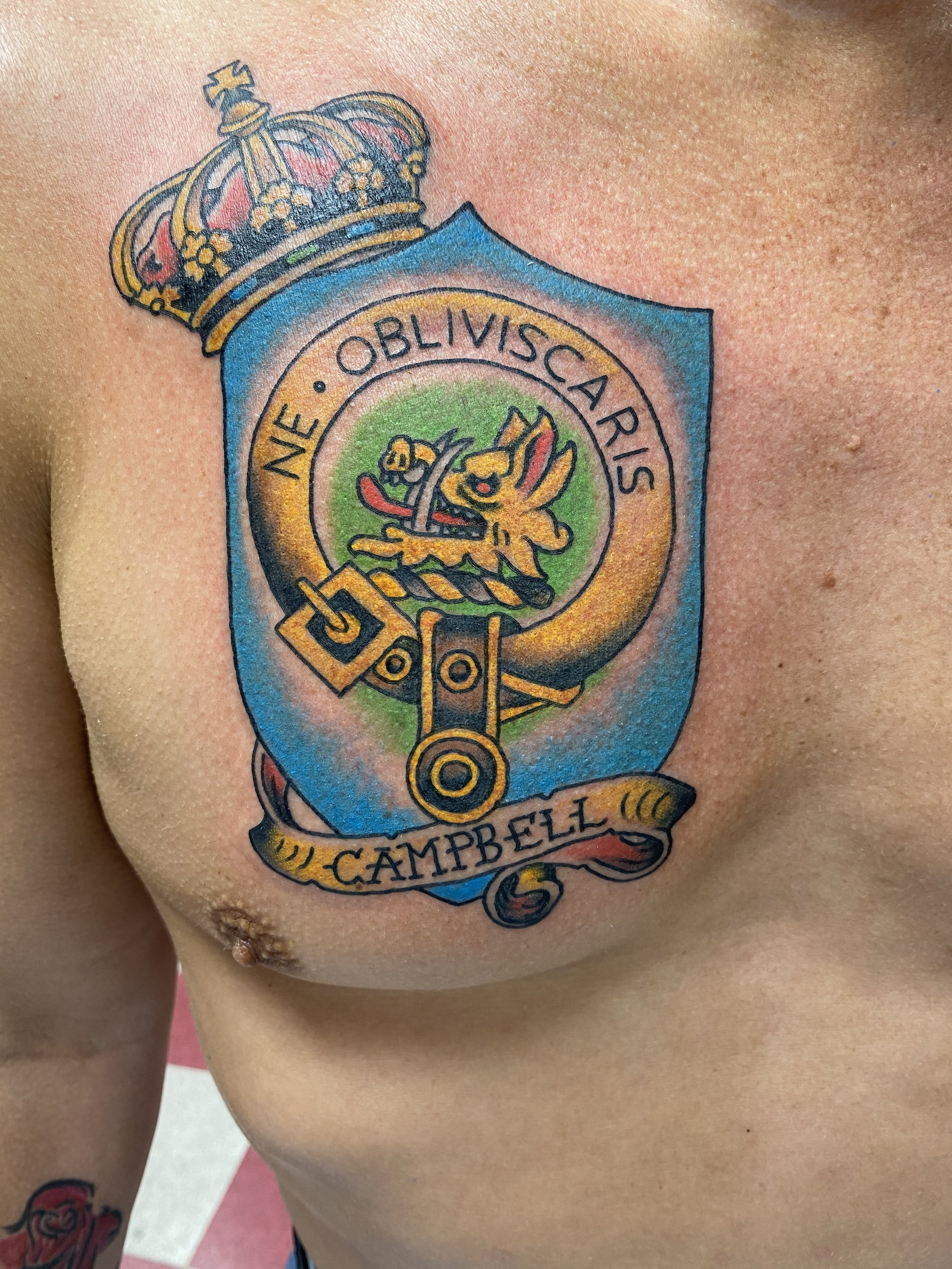 Victorious Tattoo  Cracking colour Campbell cap badge done by Teejay  Mcdonald  Facebook