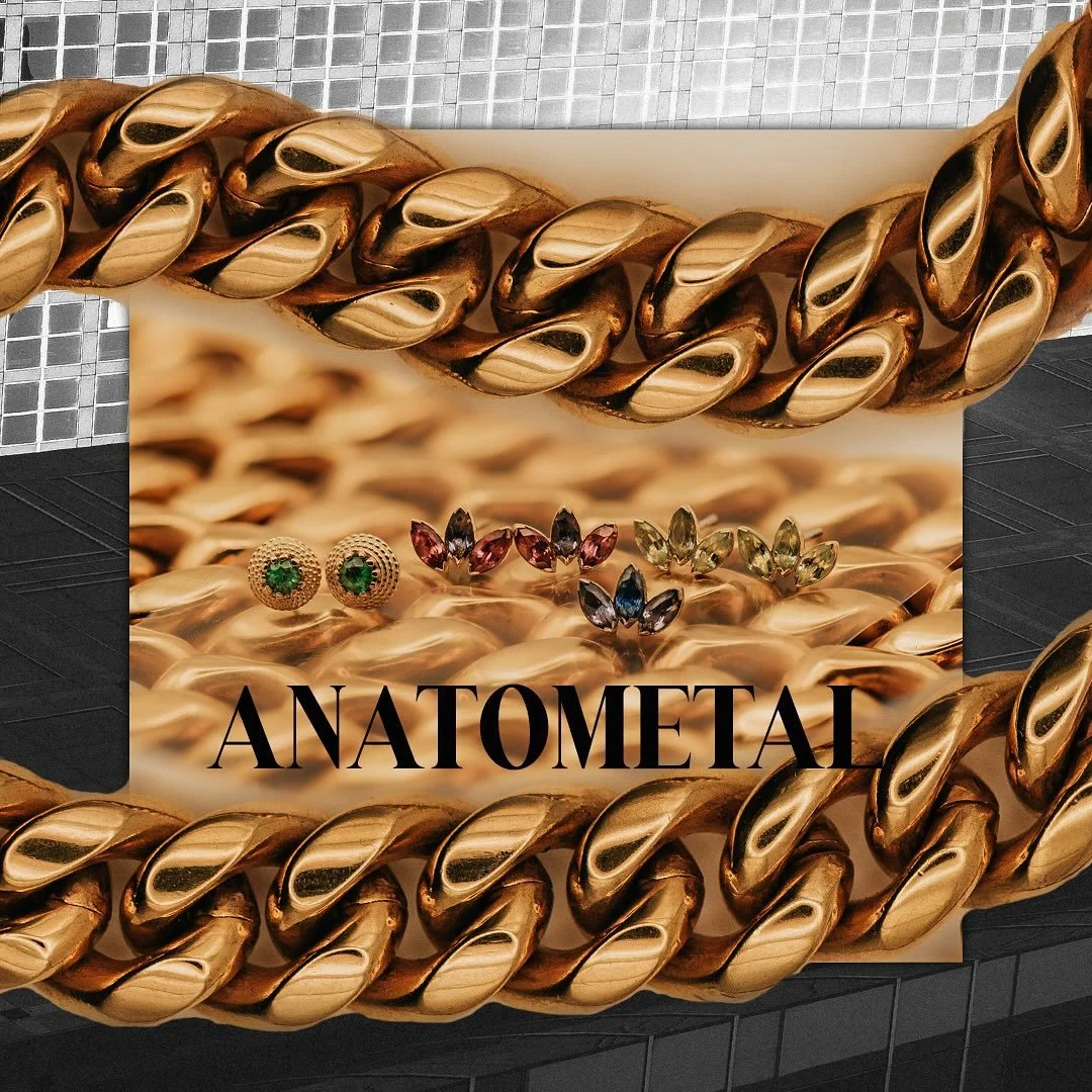 Our new pieces from @anatometalinc just arrived and we&rsquo;d LOVE to add one of these (or all of them) to your collection. 
Pieces include:
3 stone marquise fan
- YG green sapphire/ peridot
- YG iolite/ rhodolite
- WH sapphire/ iolite

Hera
- YG em