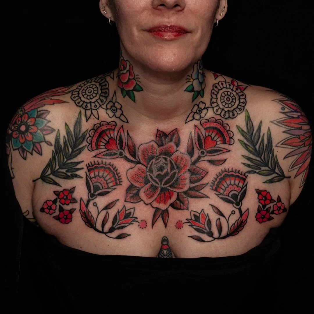 🦇✨Inprogress chest piece by Mark✨🦇​
​
#leviticus #tattoo