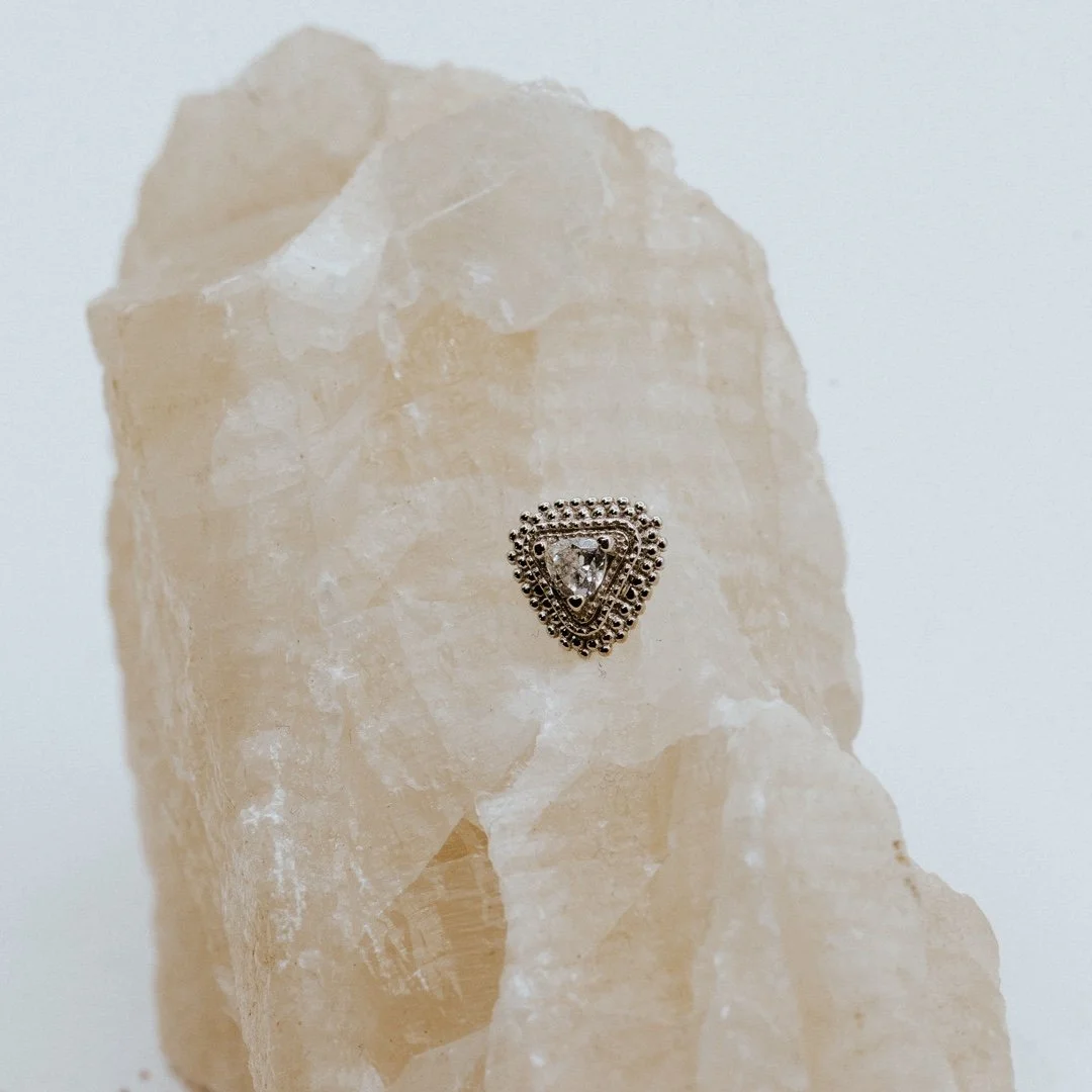 💎Gold beading and diamonds like 🔗🔒​
​
#leviticus #piercing