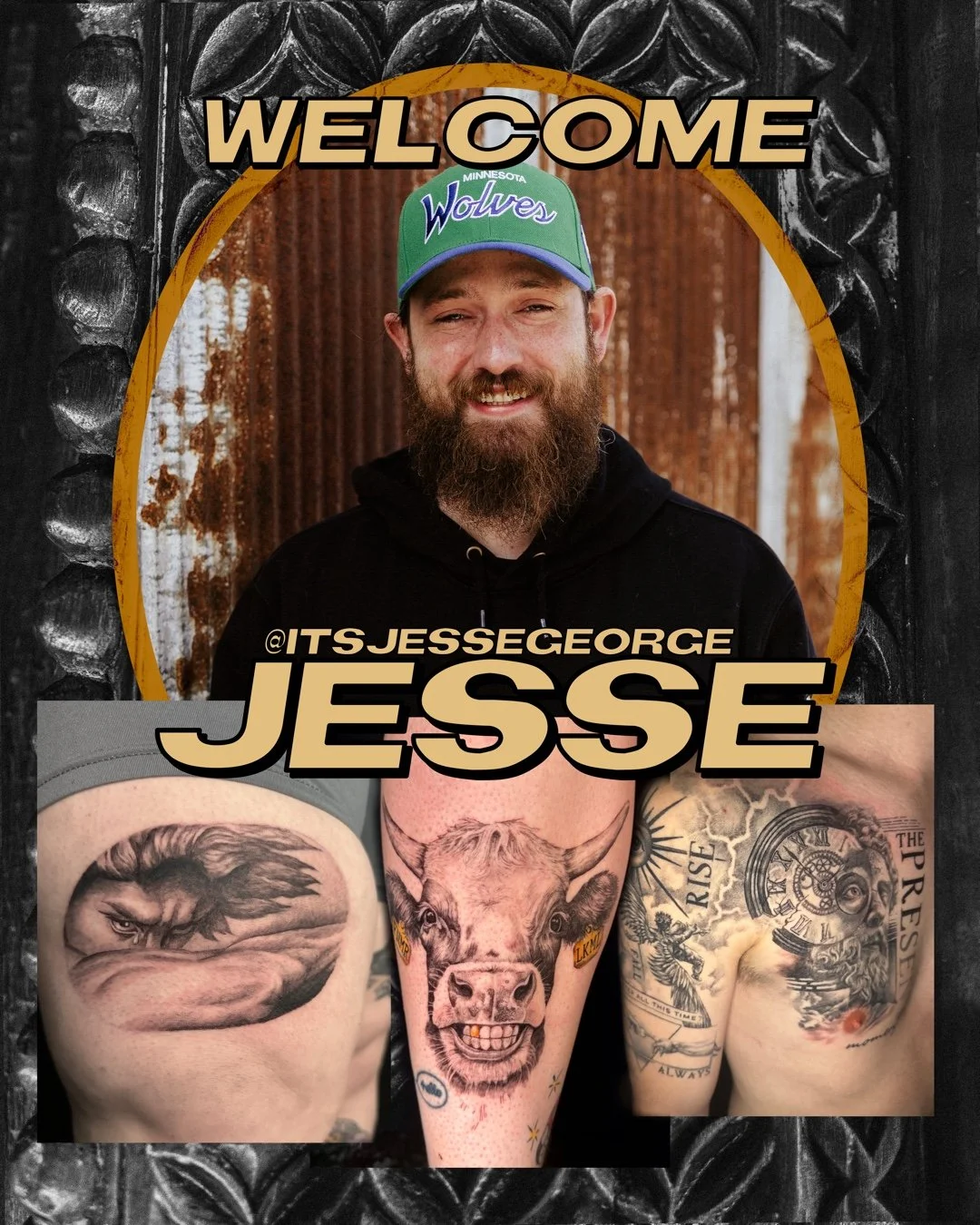 We&rsquo;re excited to announce a new face to the team, @itsjessegeorge. He is booking new appointments so send over those consult forms and get in early :)​
​
#leviticus #tattoo