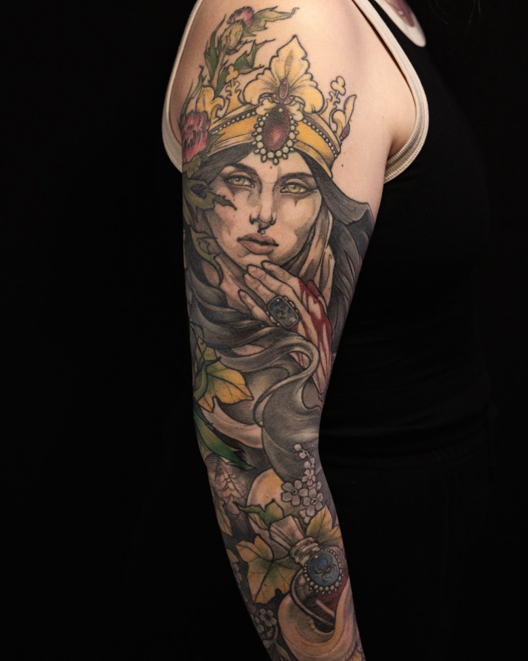 🐍✨🗡️Sleeve fully finished by the talented @jessigraden🗡️✨🐍​
​
#leviticus #tattoo