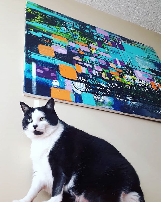 ~MY MUSE~ The only only upside of moving my studio back home from @cottonfactoryca is regaining my furry assistant! Mary has helped with every art piece of mine for the past 8 years! Do any of you have a furry assistant?!?!
😻😻😻
📸@transitbricks
.
