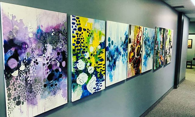 ~PAINTINGS ARE UP!~ I am so happy to have my work up for sale  @hamiltonacademyofmusic yay!!! I am very happy to have them up!!! If you are a local Hamilton artist that wants your work up, please let me know as I will be assisting with the gallery!!!