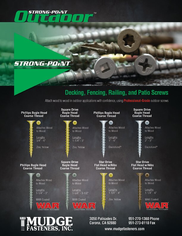 Strong-Point Outdoor Screws