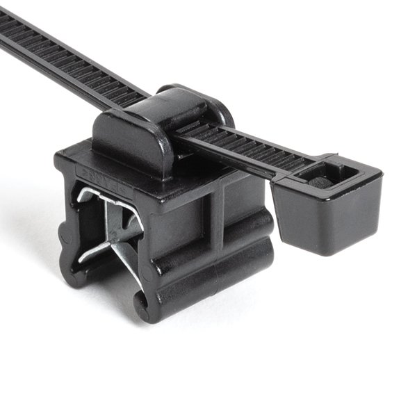 3-6 mm Panel Thickness  Cable Ties with Edge Clip
