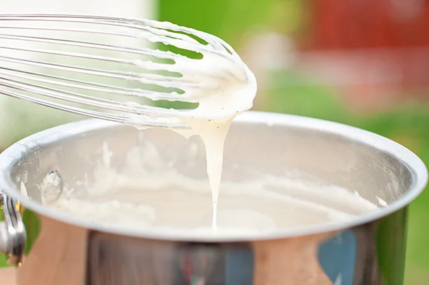 After it boils it won't thick anymore... You can add some mozzarella cheese and use it as the cream for a Lasagna... You can add Curry and Chicken and have another fabulous dish. Or you mix in grated Gouda cheese and cooked and diced chicken and wrap it with a Creps and you will have a delicious dinner!