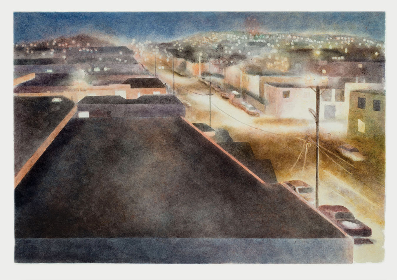 Insomnia 2013 monotype 19 x 31 in.