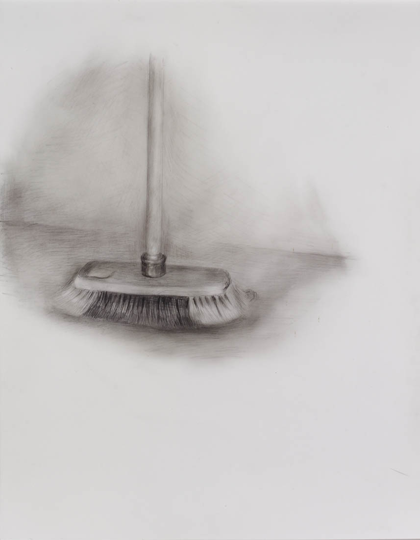   Broom  2016 graphite on polyester 14 x 11 in. 