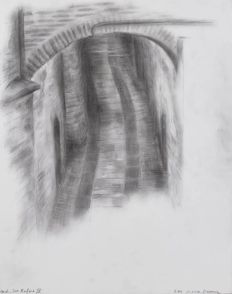   Arch, San Rufino III  2019 graphite on polyester 14 x 11 in. 