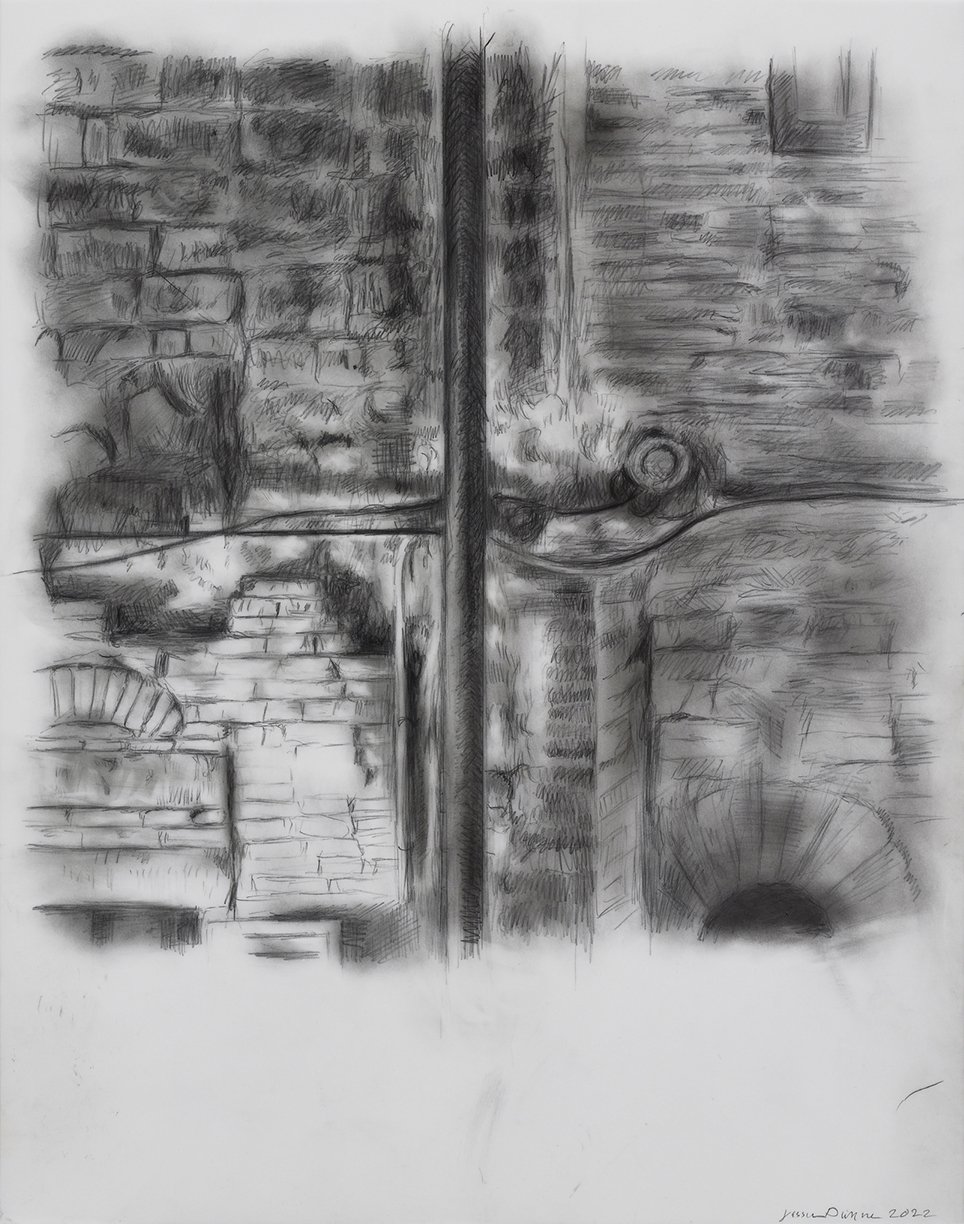   The Cross Assisi  2022 graphite on polyester 14 x 11 in. 