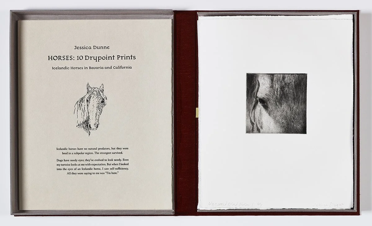   Horses: 10 Drypoint Prints  2026 11 x 9 x 2 in. 