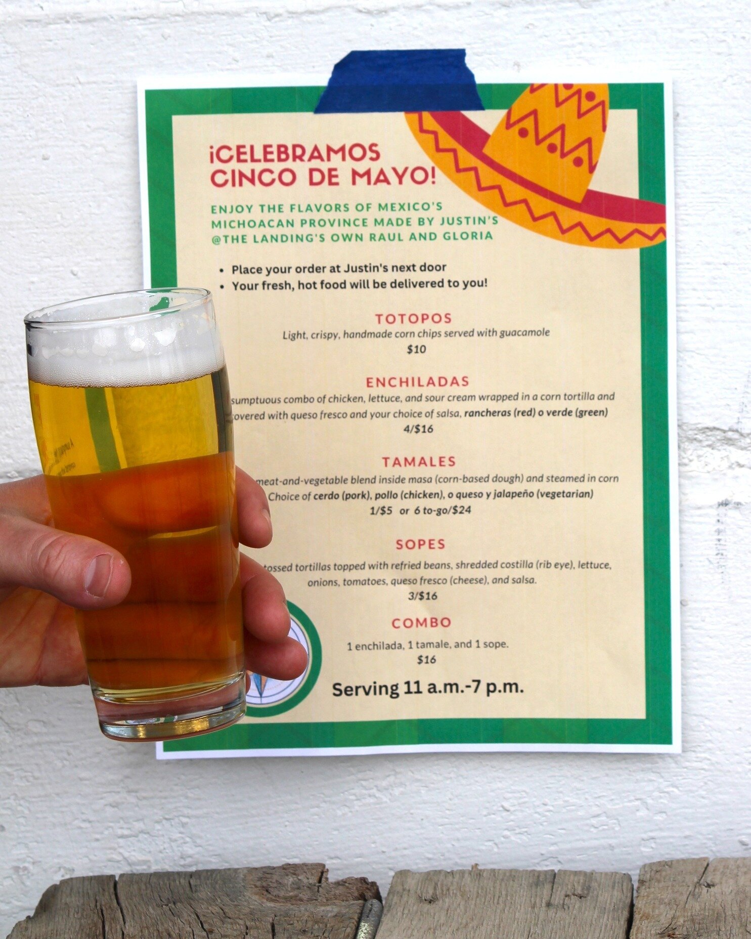 &iexcl;Celebramos Cinco De Mayo! 
Justin's in @thelandingmarket will be cooking up delicious food with Raul and Gloria on May 5th from 11-7pm! 

If you're here at Pulpit Rock and looking for something to eat, we highly suggest ordering from Justin's,