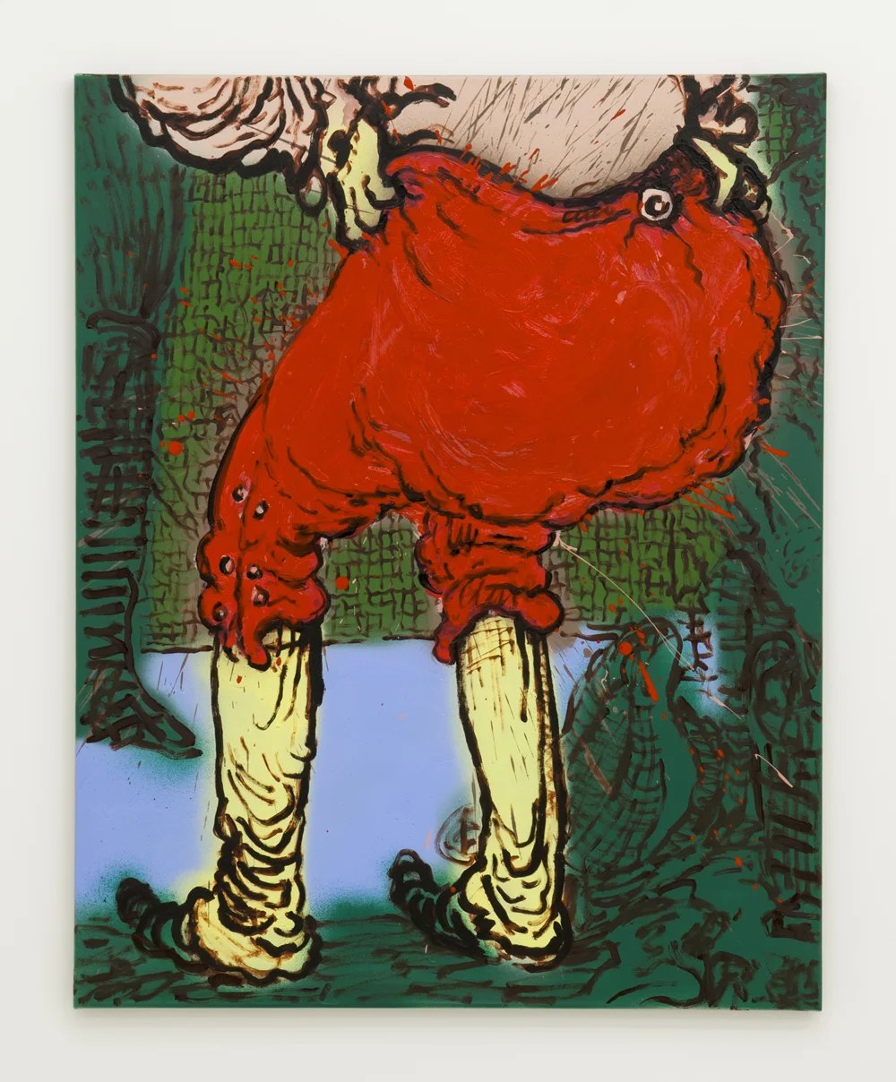Charlie Billingham, Bum 14 , 2014, Oil and acrylic on linen, 100 x 80cm 