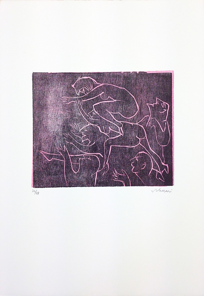  Mino Maccari,  Untitled , 1969, Print, 50.5 x 35 cm 