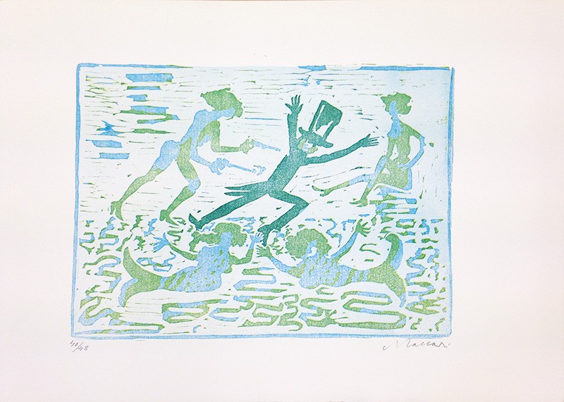  Mino Maccari,  Untitled , 1968, Print, 35.5 x 50 cm 