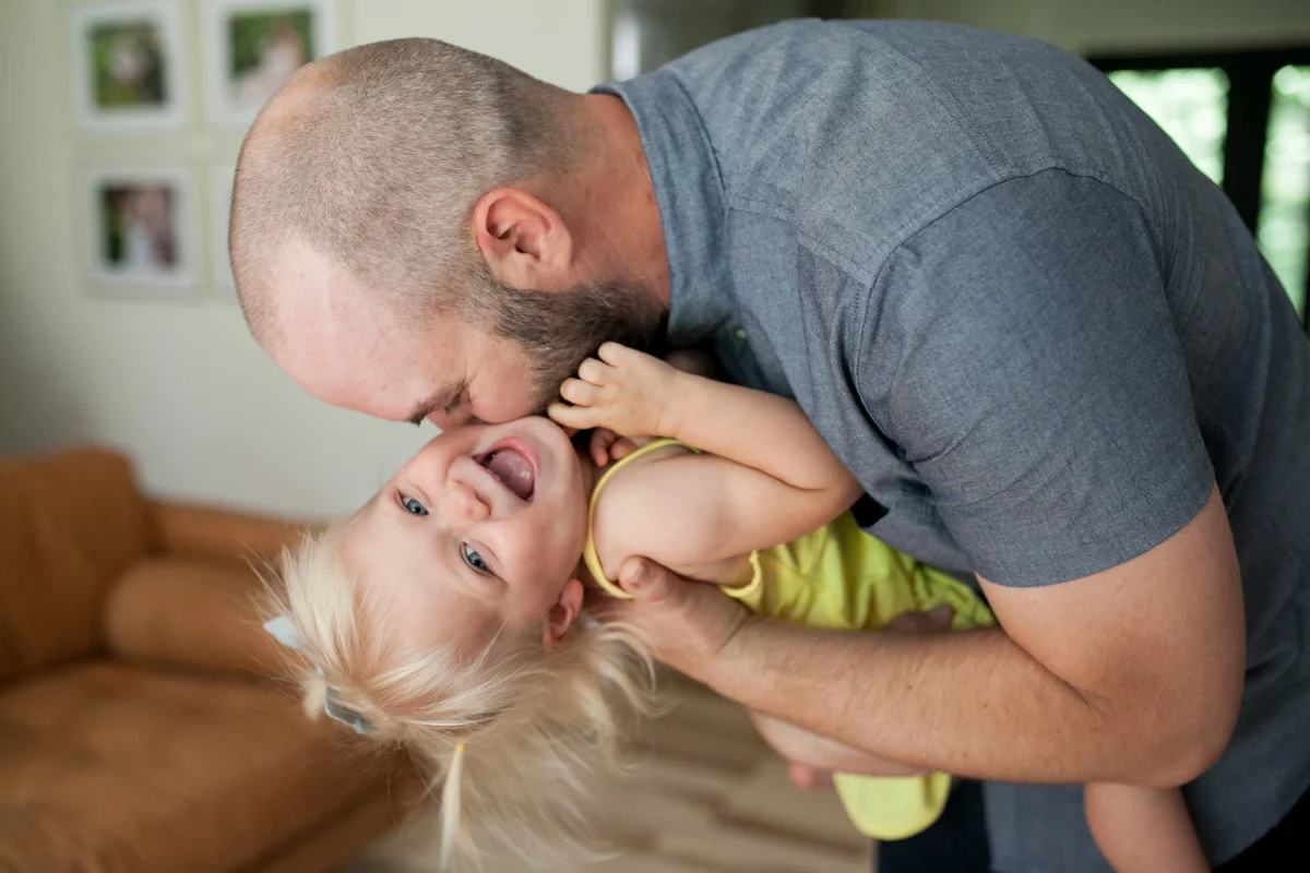 Laughing toddler - Rochester MI family photographer