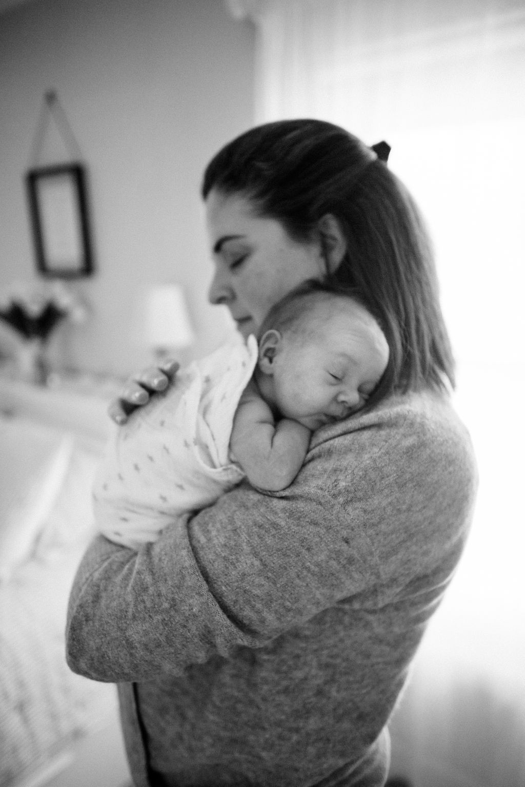 mother with newborn baby rochester mi