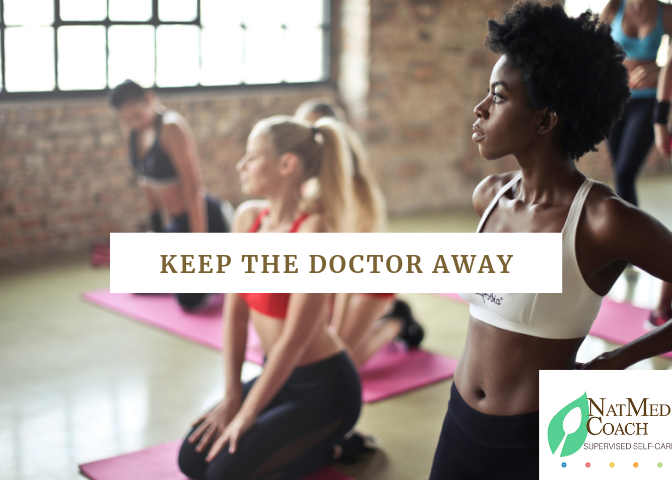 keep the doctor away girls on yoga mats.png