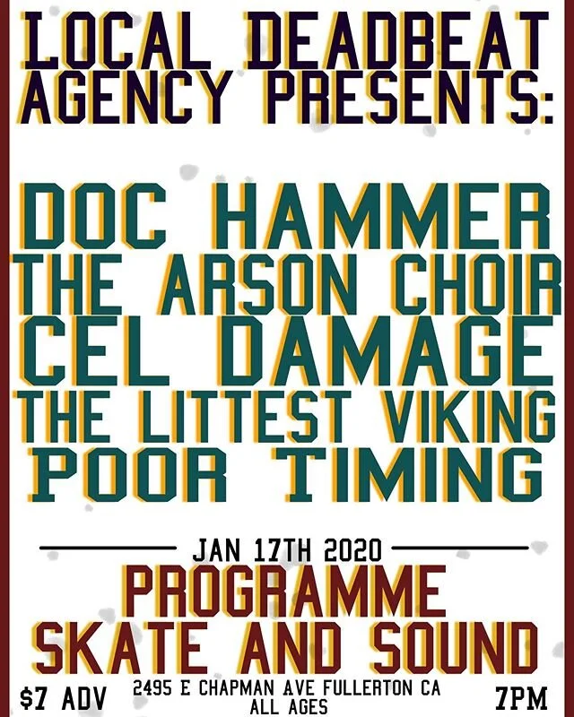 1/17 at Programme with some sweet bands #shredcandance