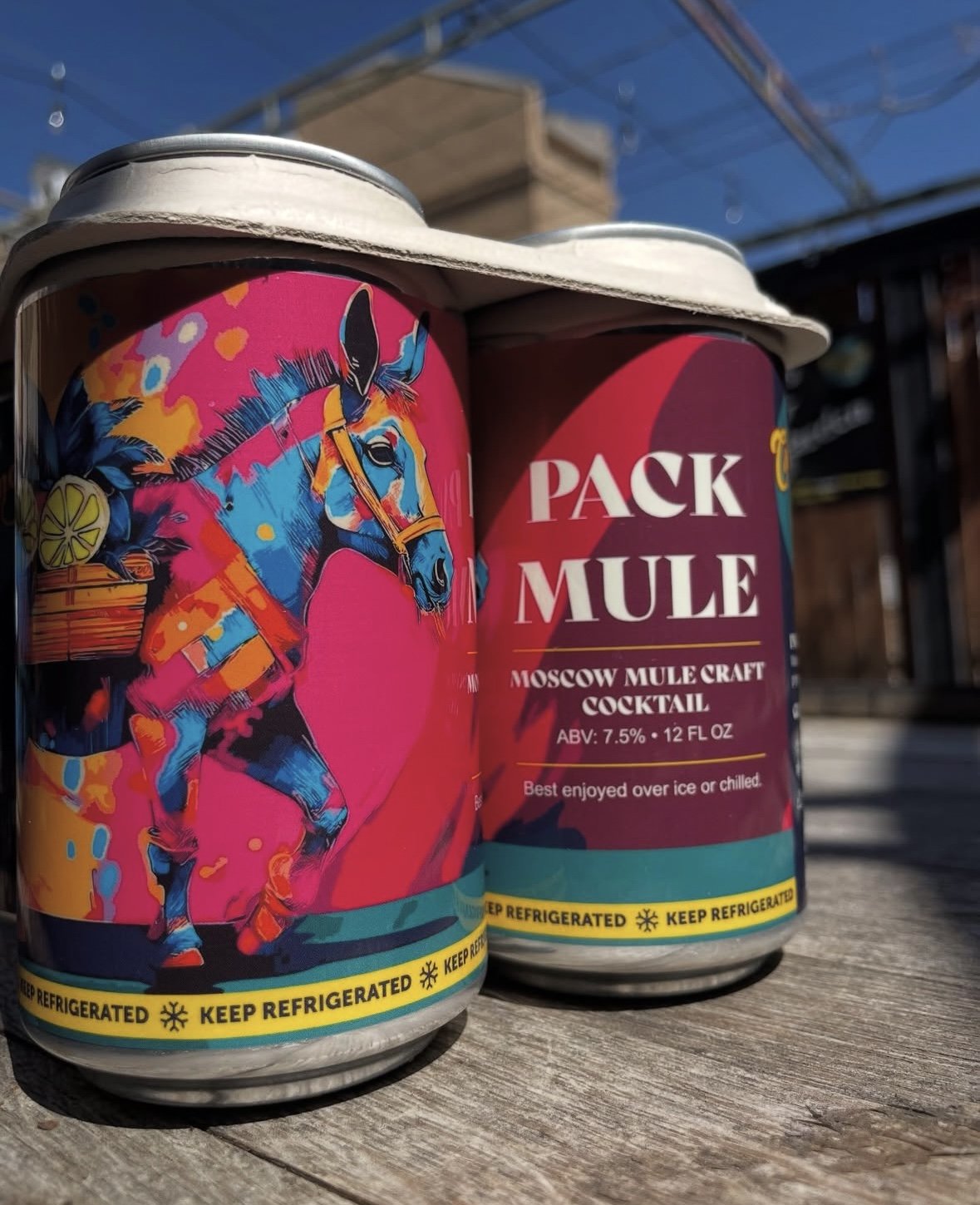 Carver Brewing Co Pack Mule Label Design