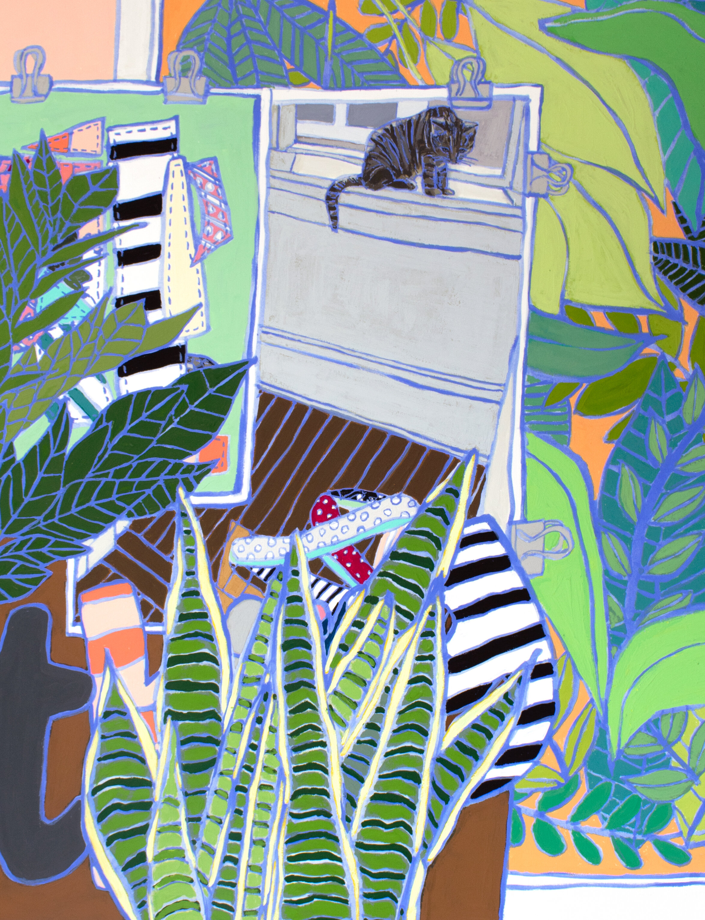 Enamored With My Jungle Dreams; detail