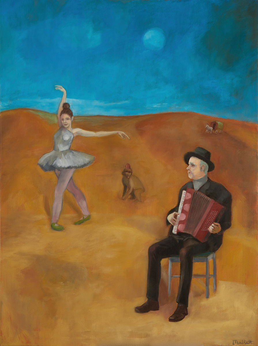 Ballerina with Accordion Player