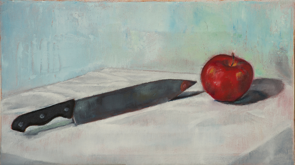Knife and Apple