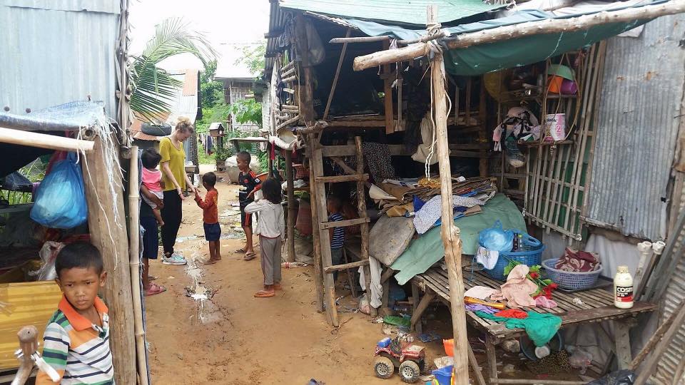 Valerie at some of the kids' houses